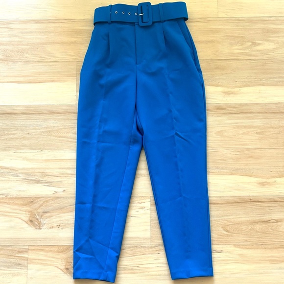 Zara High-Waisted Pant with Belt - Picture 3 of 4